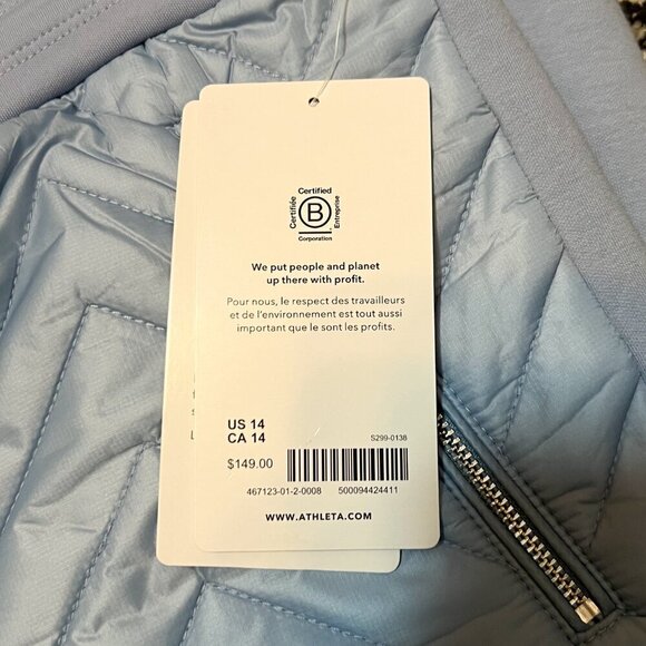 NWT Athleta Apres Ski Down Jogger Blue Size 14 - Picture 10 of 10